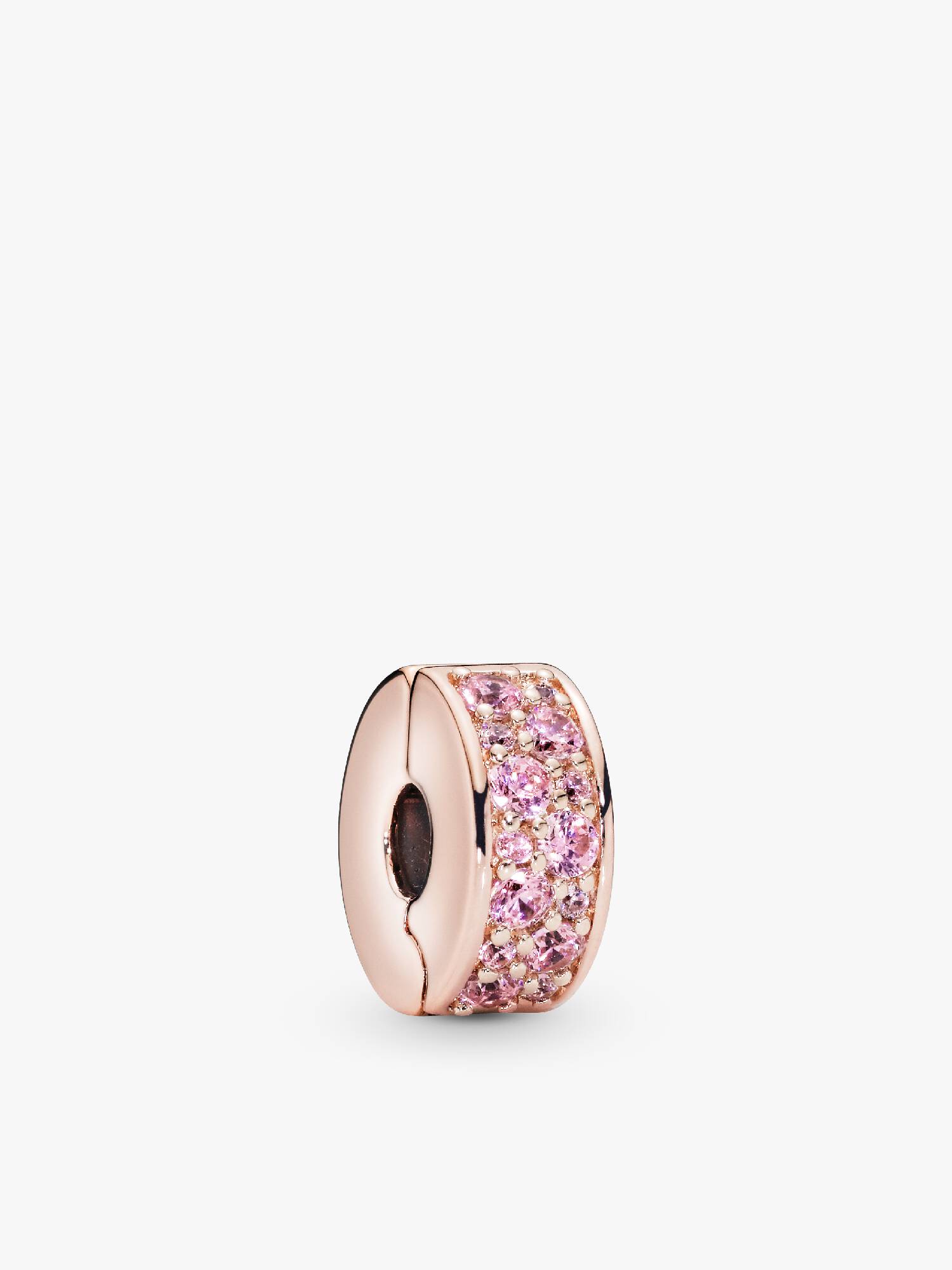 Charm de Clip Pavé Rosa