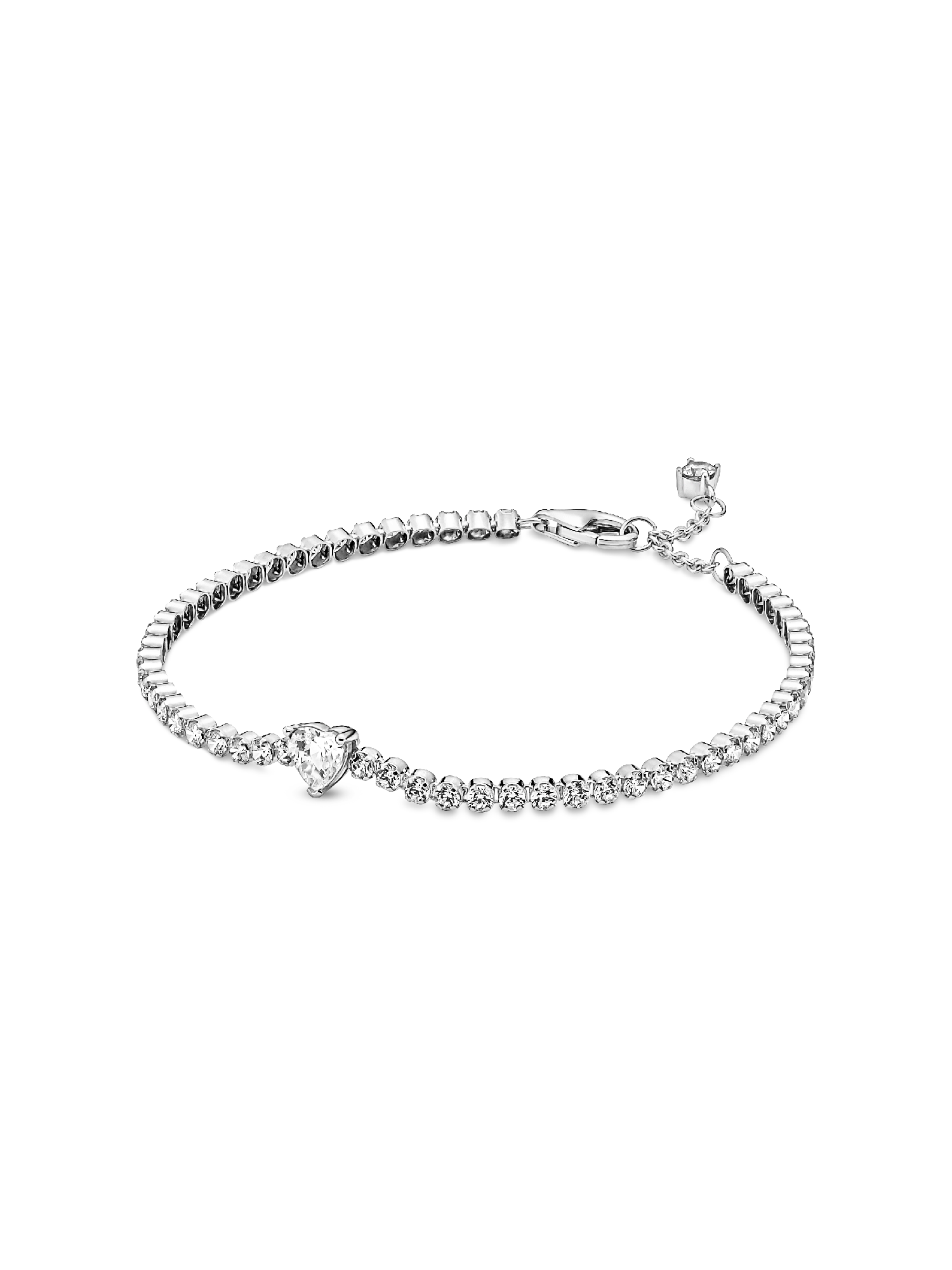 Pulsera de Tenis Corazón Brillante