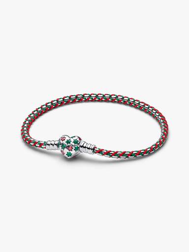 Pulsera Caja Cadena Cordón Caramelo Navideño