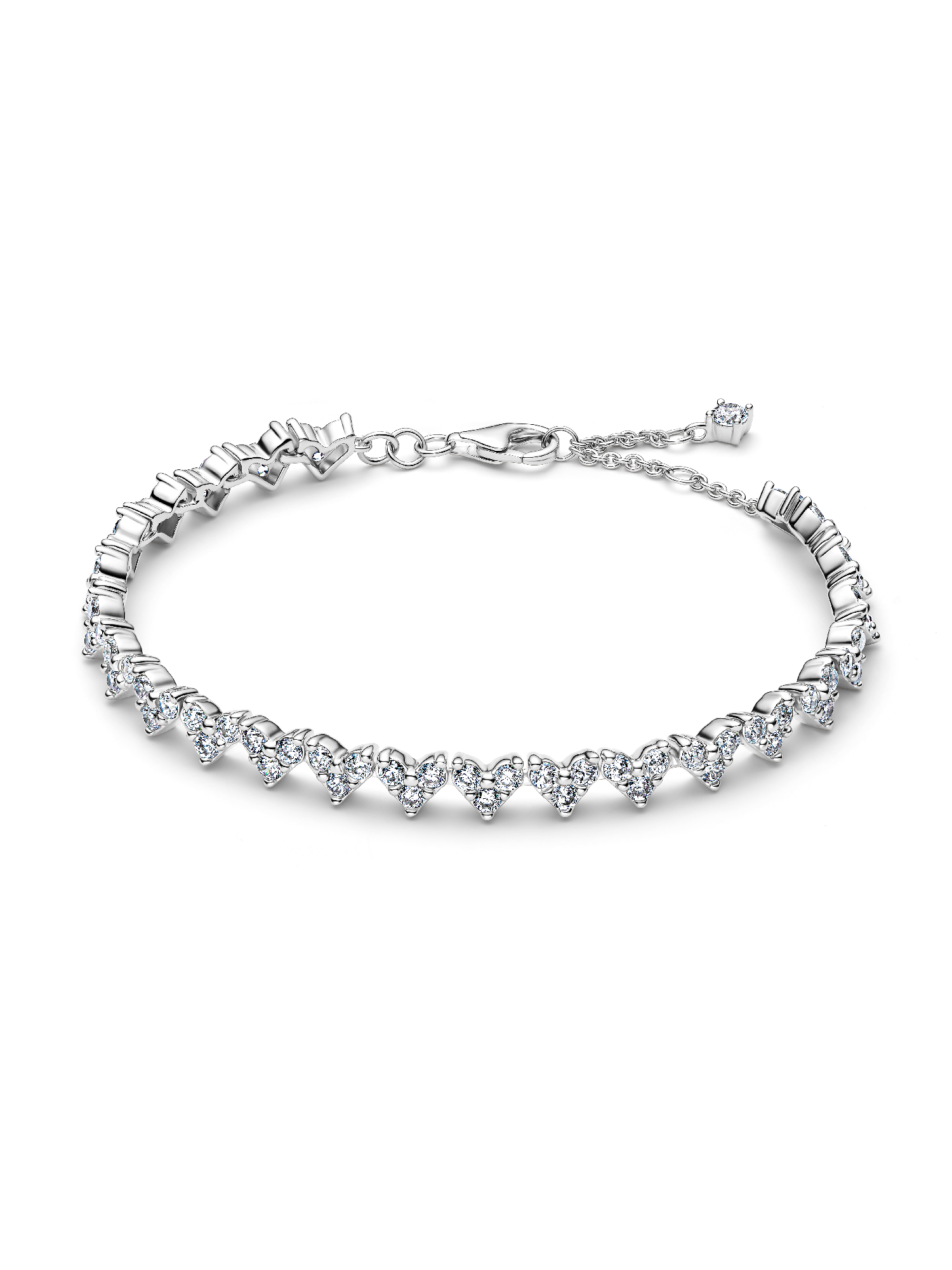 Pulsera Corazón Triple Gemas