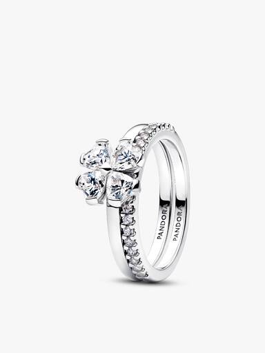 Conjunto de Regalo Completo Trébol de la Suerte Brillante de Pandora Timeless