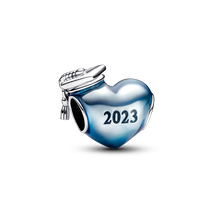 Charm Corazón Azul de Graduación 2023