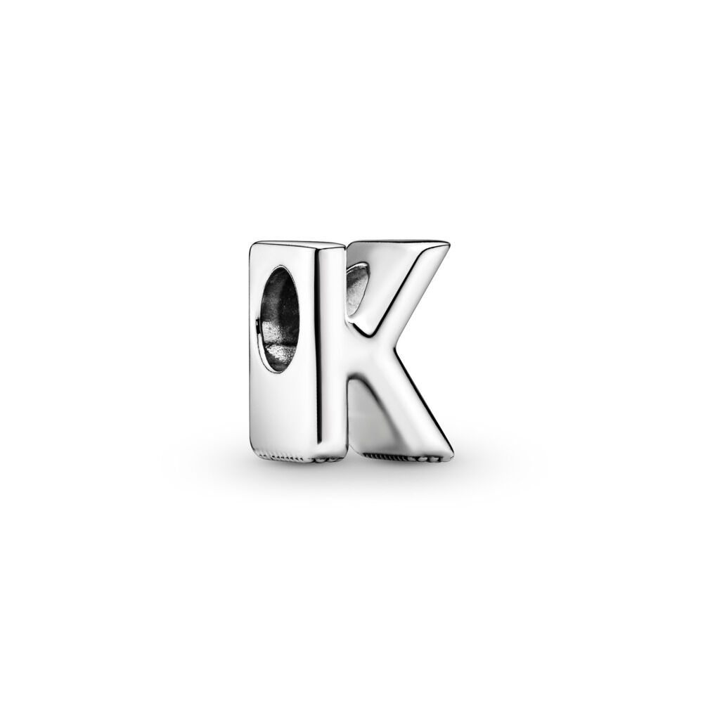 Pandora Charm en Plata de Ley Letra K