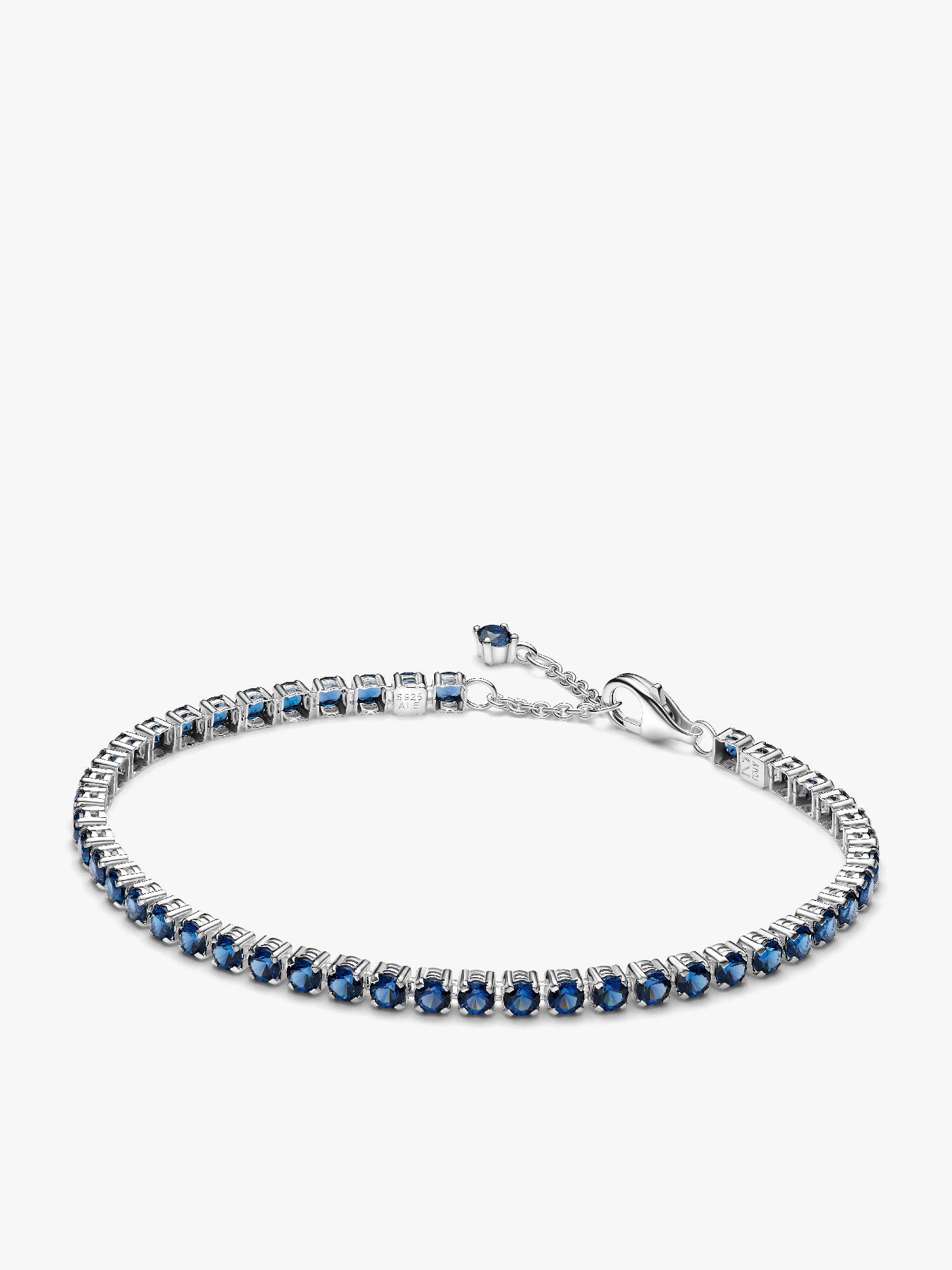 Pulsera de Tenis Azul Brillante