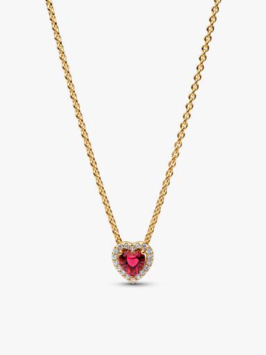 Conjunto de Regalo Collar y Pendientes Corazón Elevado