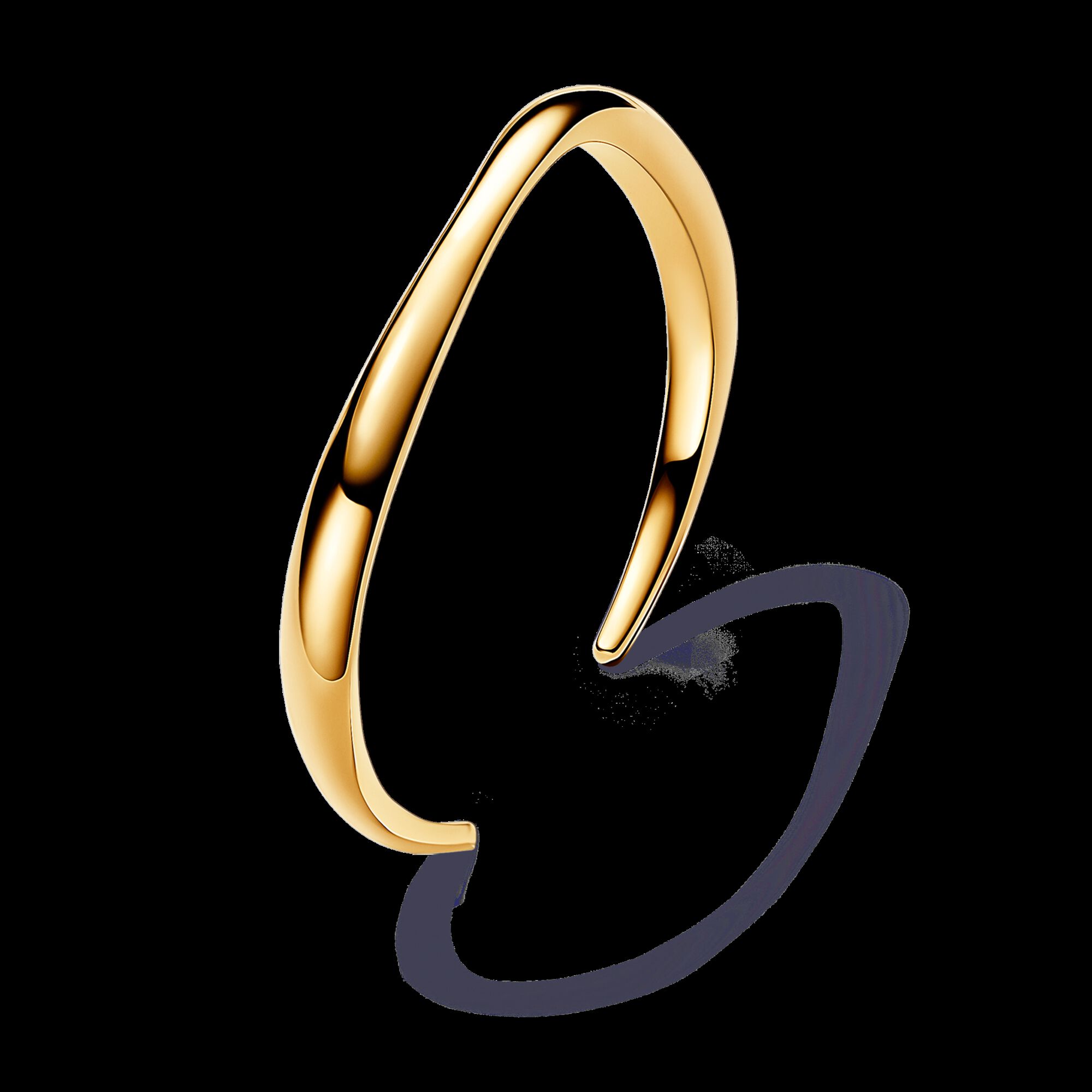Pandora Pulsera Rígida Abierta Forma Orgánica | 16 cm