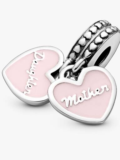 Charm colgante Corazones Madre e Hija