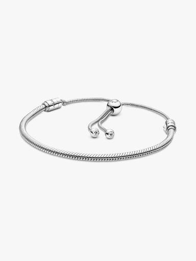 Pulsera de Cadena de Serpiente con Cierre Deslizante