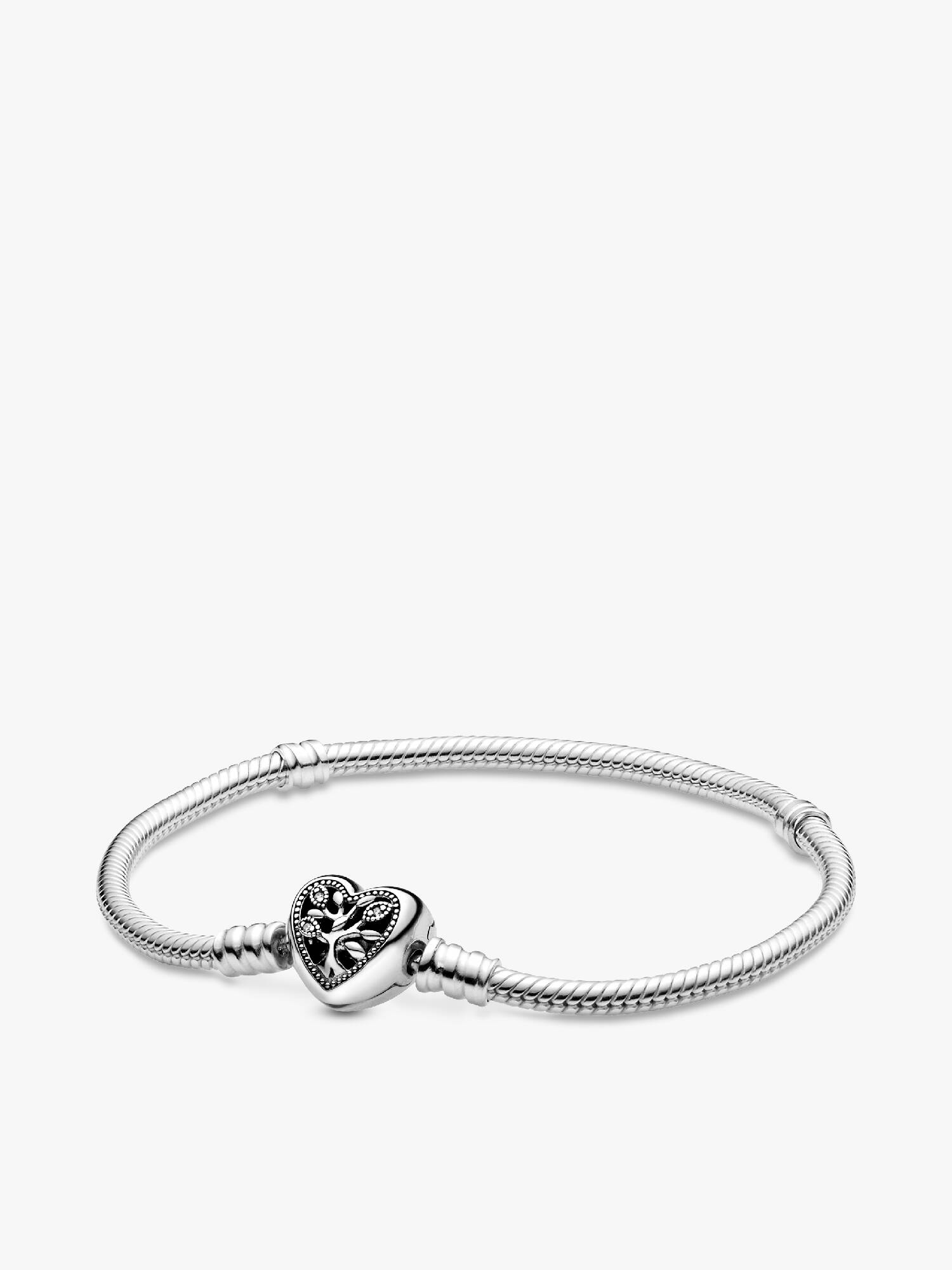 Pulsera de Cadena de Serpiente Cierre de Corazón Árbol Genealógico