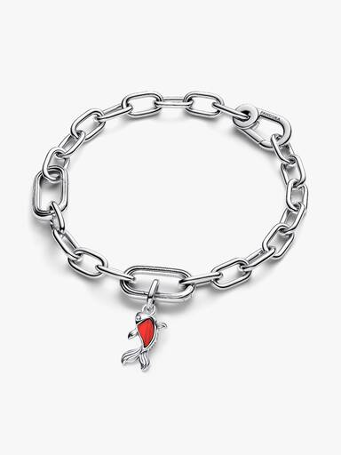 Charm MIni Colgante Pez Koi de Cristal de Murano Rojo