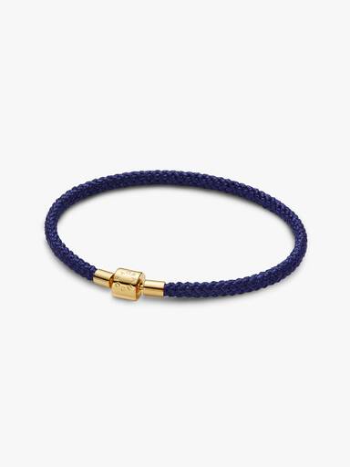 Pulsera Cordón Azul Brillante