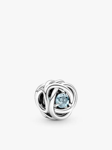 March Birthstone Eternity Circle Bangle Gift Set