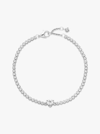 Pulsera de Tenis Corazón Brillante