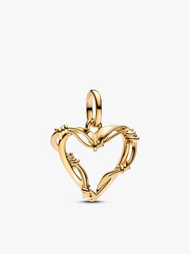 Conjunto de Regalo Pulsera, Medallón Pandora Me Corazón y Charm Love