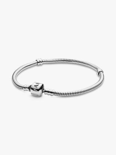 Pulsera Pandora Moments Cadena de Serpiente con Cierre de Barril
