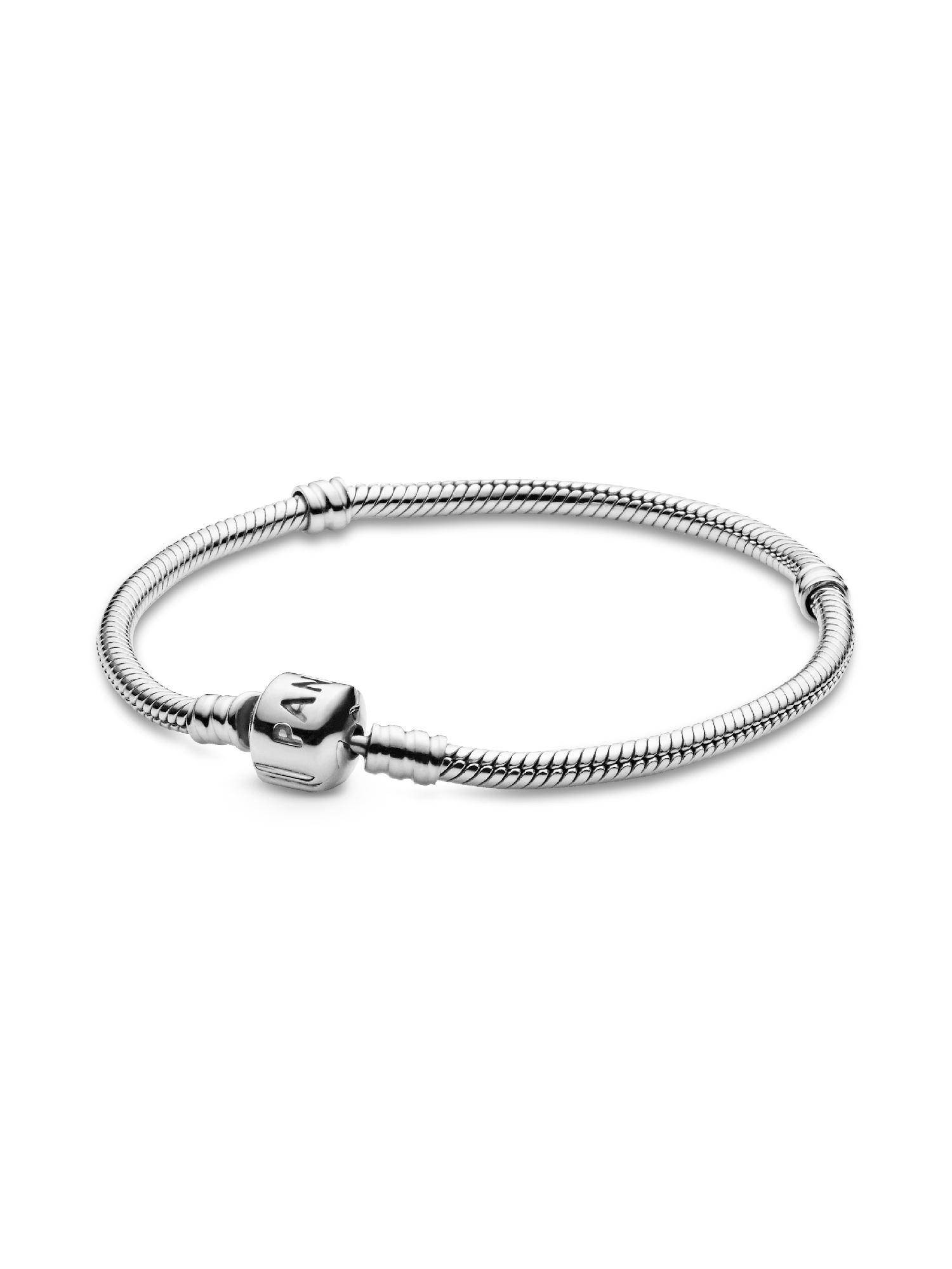 Pulsera Pandora Moments Cadena de Serpiente con Cierre de Barril