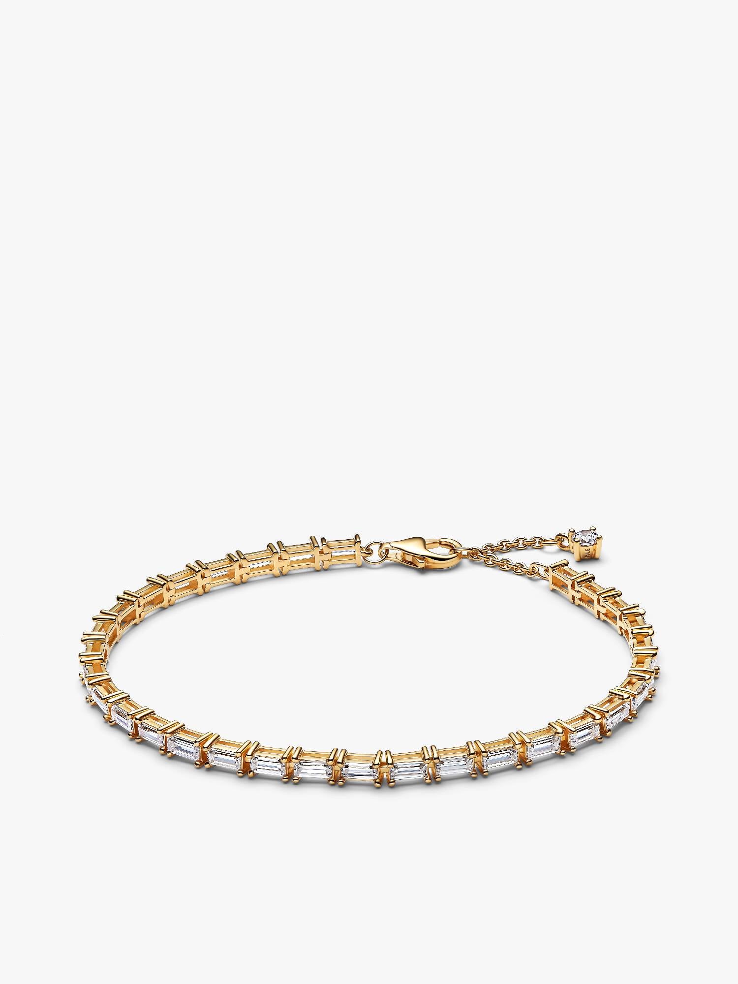 Pulsera de Tenis Baguette Brillante