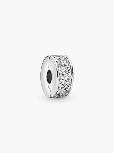 Charm de Clip Pavé Transparente