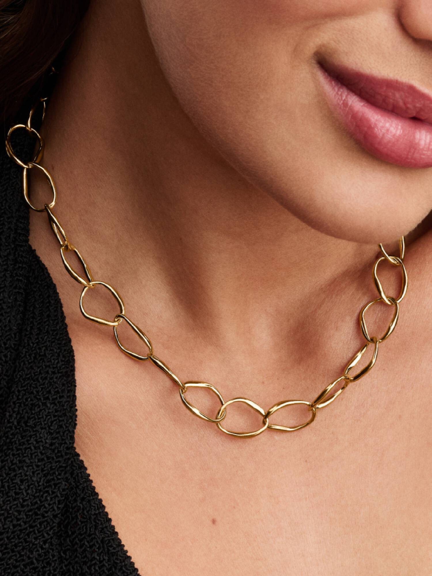 Collar de Eslabones Forma Orgánica