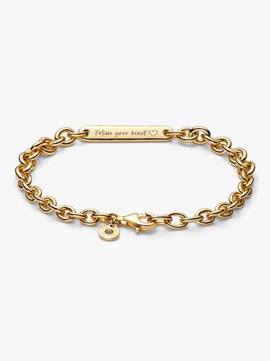 Pulsera de Eslabones Barra Grabable