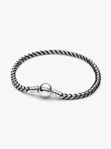 Pulsera Cadena Caja Cordón Negro