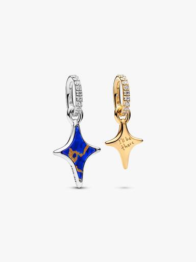 Charm Colgante Doble Estrellas Divisibles