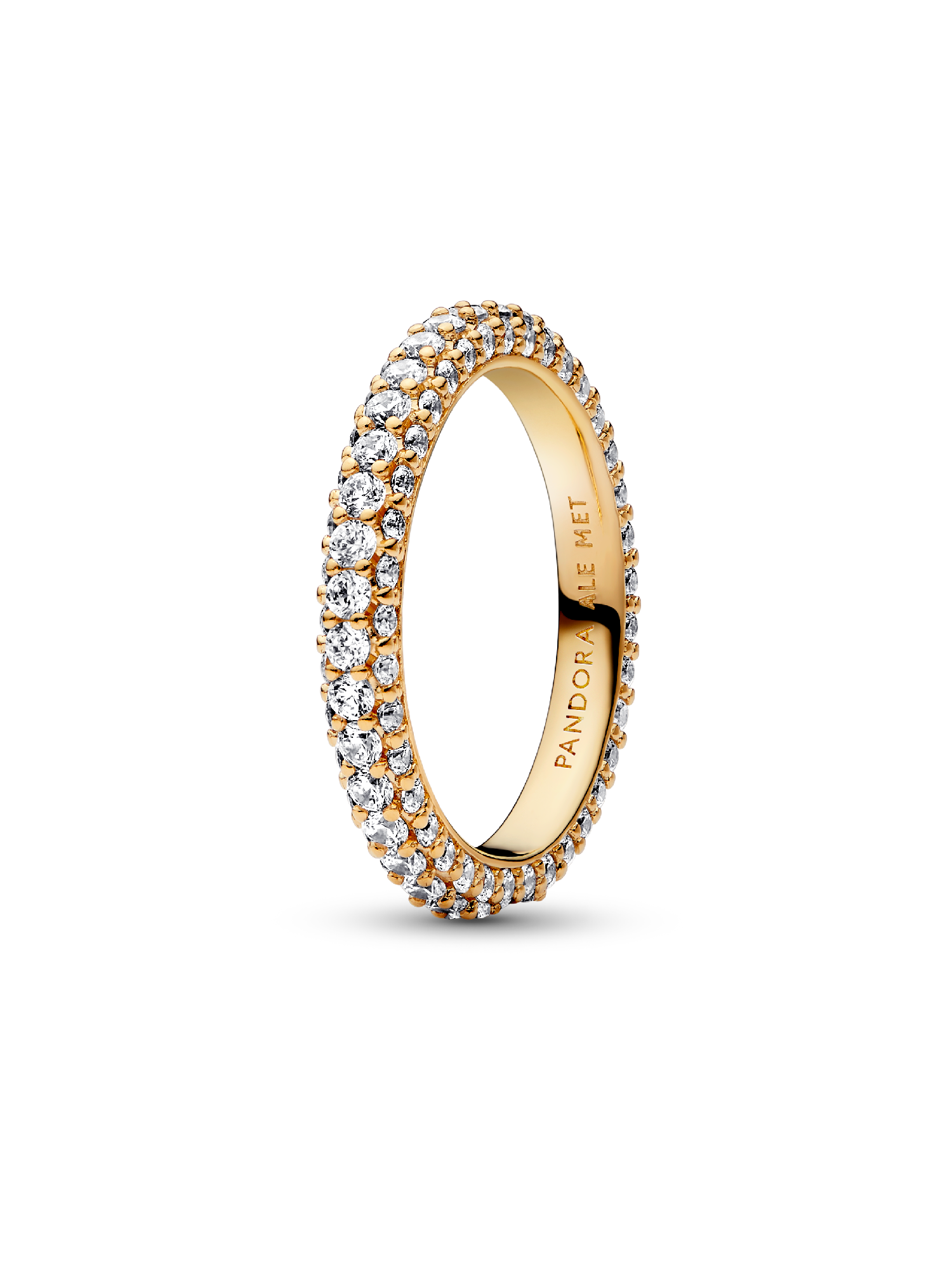 Anillo Fila en Pavé Grabable