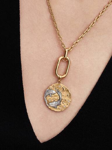 Charm Medallón XL Zodiaco Piscis