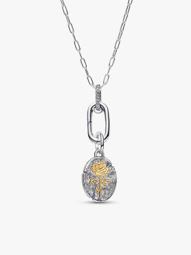 Conjunto de Regalo Medallón y Rosa