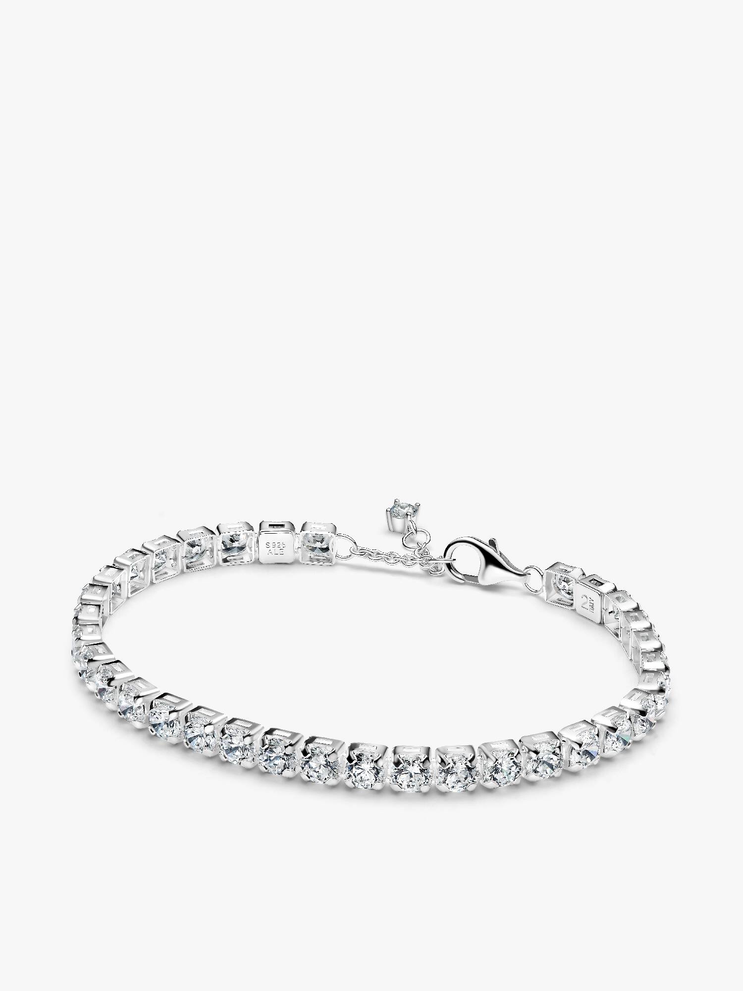 Pulsera de Tenis Ancha Brillante
