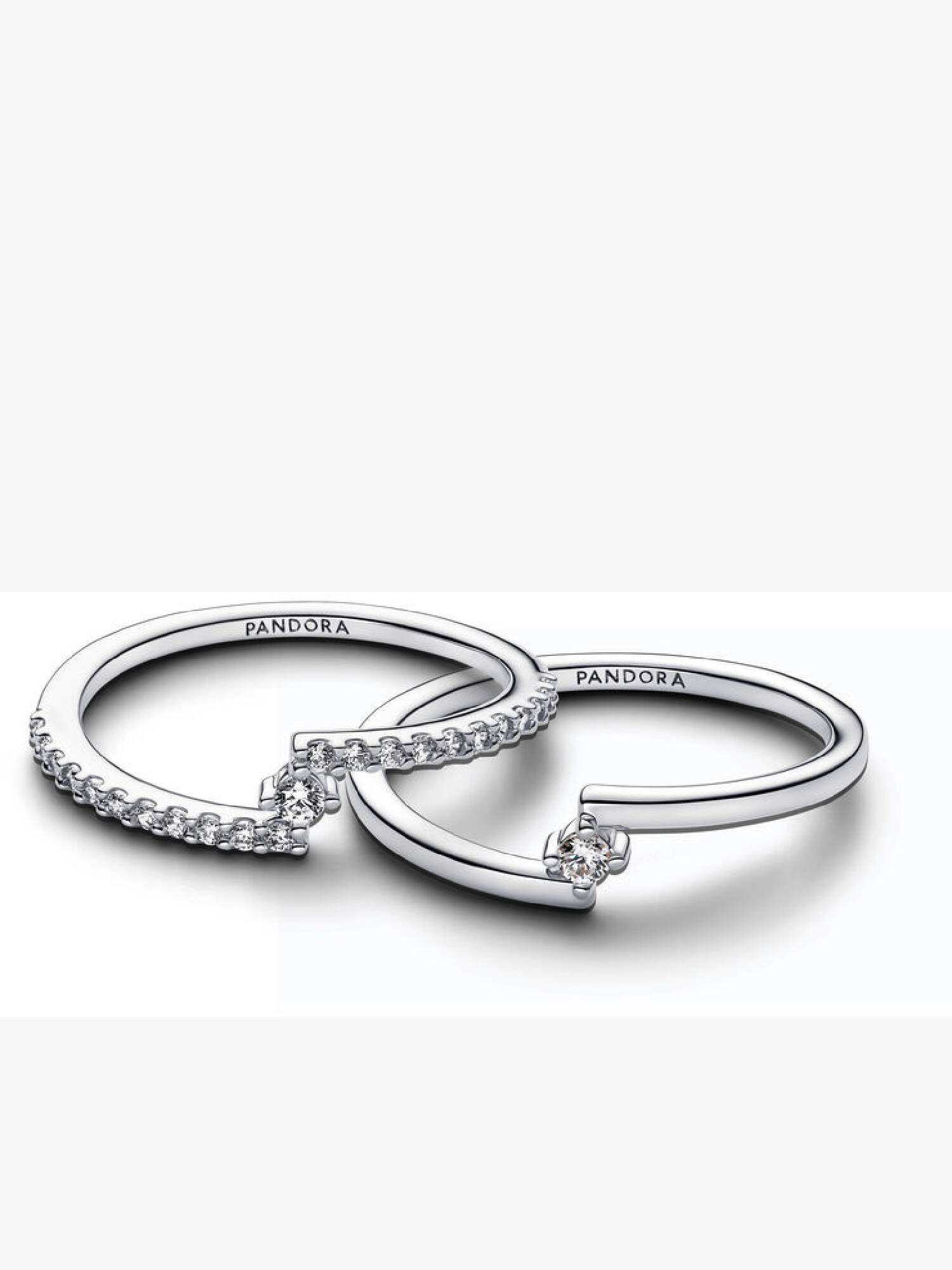 Conjunto de regalo Anillos Abiertos Brillantes
