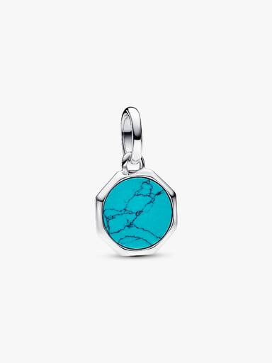Charm Mini Medallón Grabable Pandora ME Turquesa