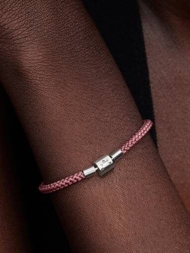 Pulsera Cordón Rosa Radiante