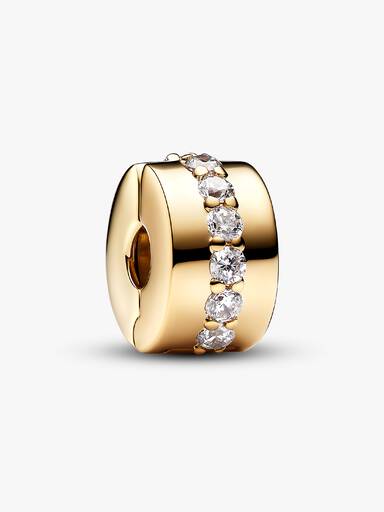 Charm de Clip Fila Brillante Transparente