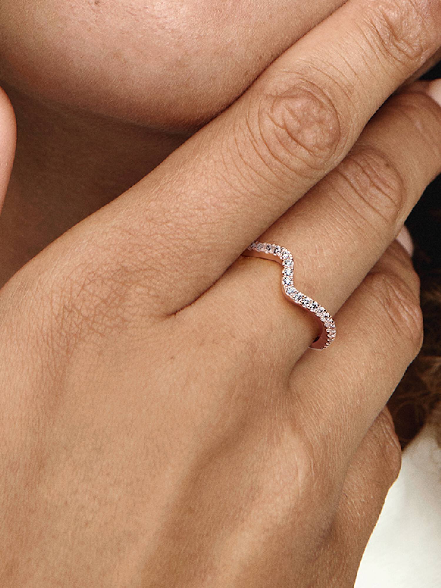 Anillo Ola Brillante