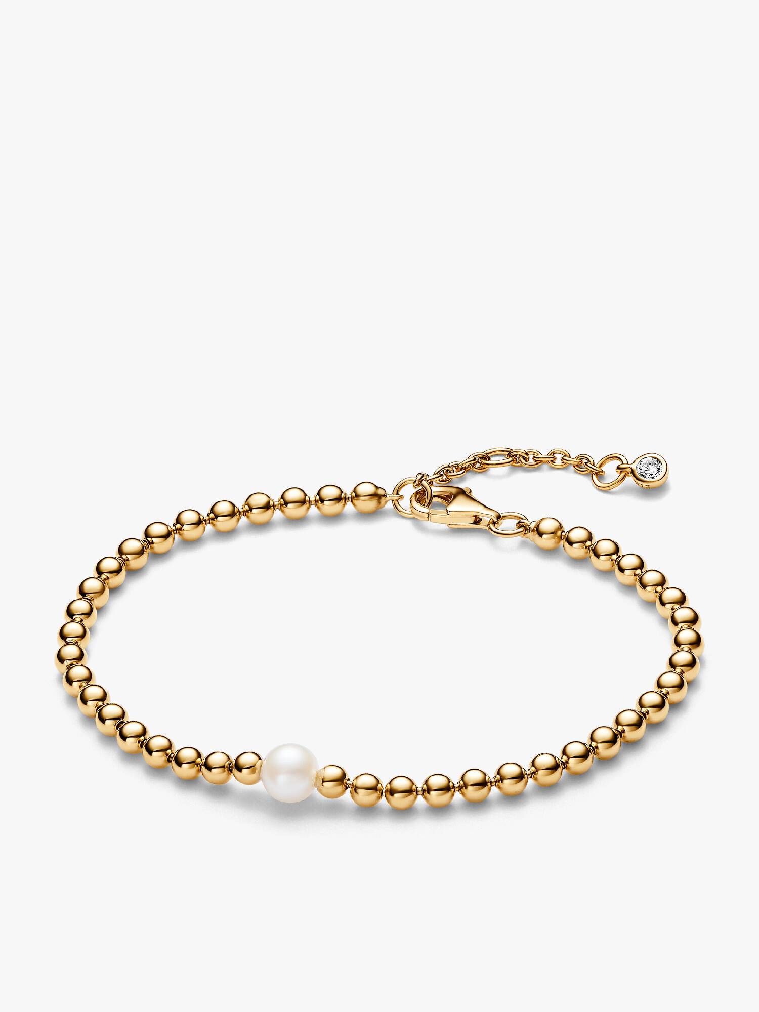Pulsera Perlas Cultivadas de Agua Dulce Tratadas y Esferas