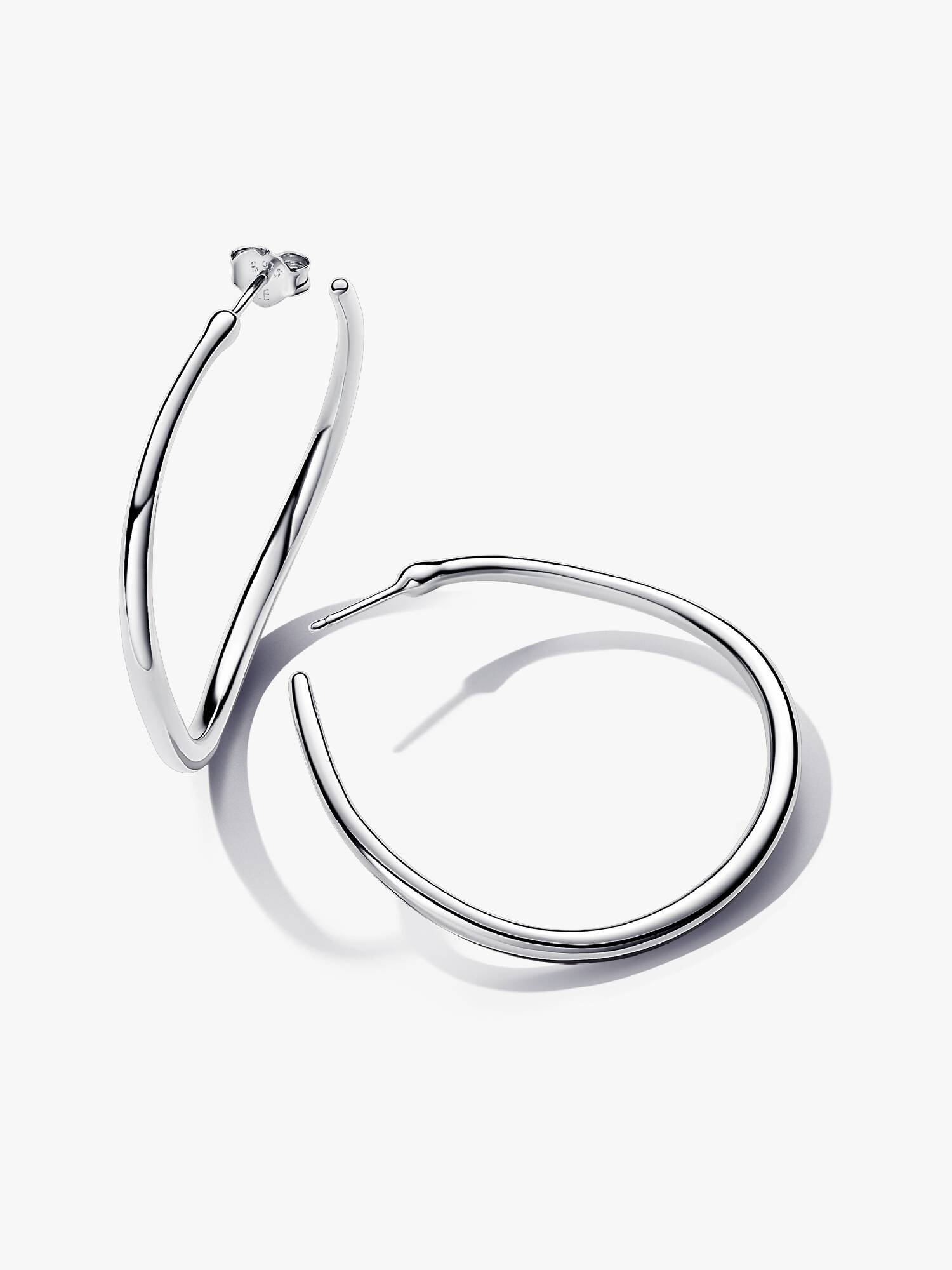 Pendientes de Aro Abiertos de 42 mm Forma Orgánica