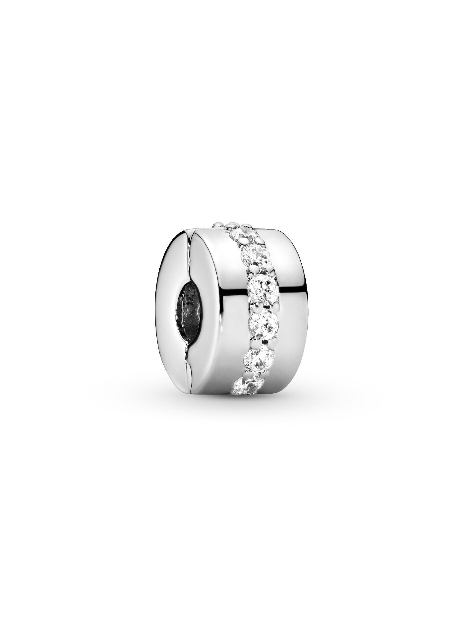 Charm de Clip Fila Brillante Transparente