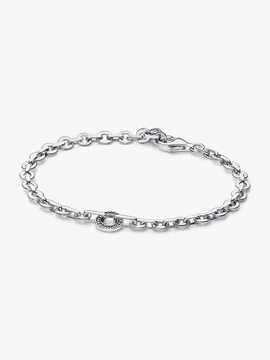 Pulsera Cadena Gruesa Pavé Pandora Signature