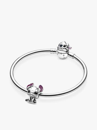 Conjunto de Regalo Pulsera Rígida con Charm Lilo y Stitch de Disney