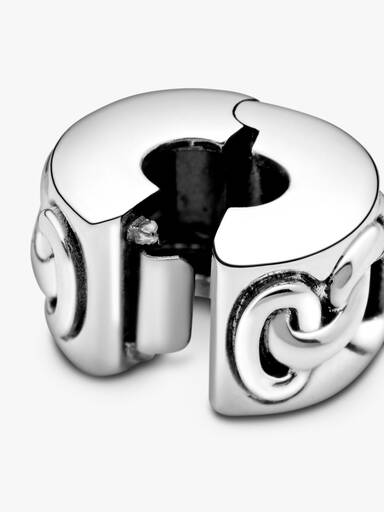 Charm de Clip Corazones Anudados