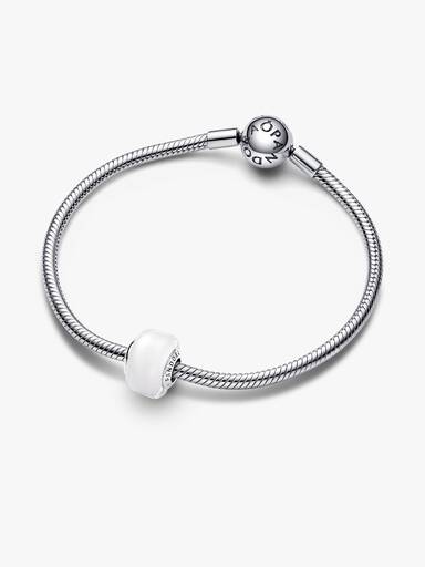 Charm Mini de Cristal de Murano Blanco