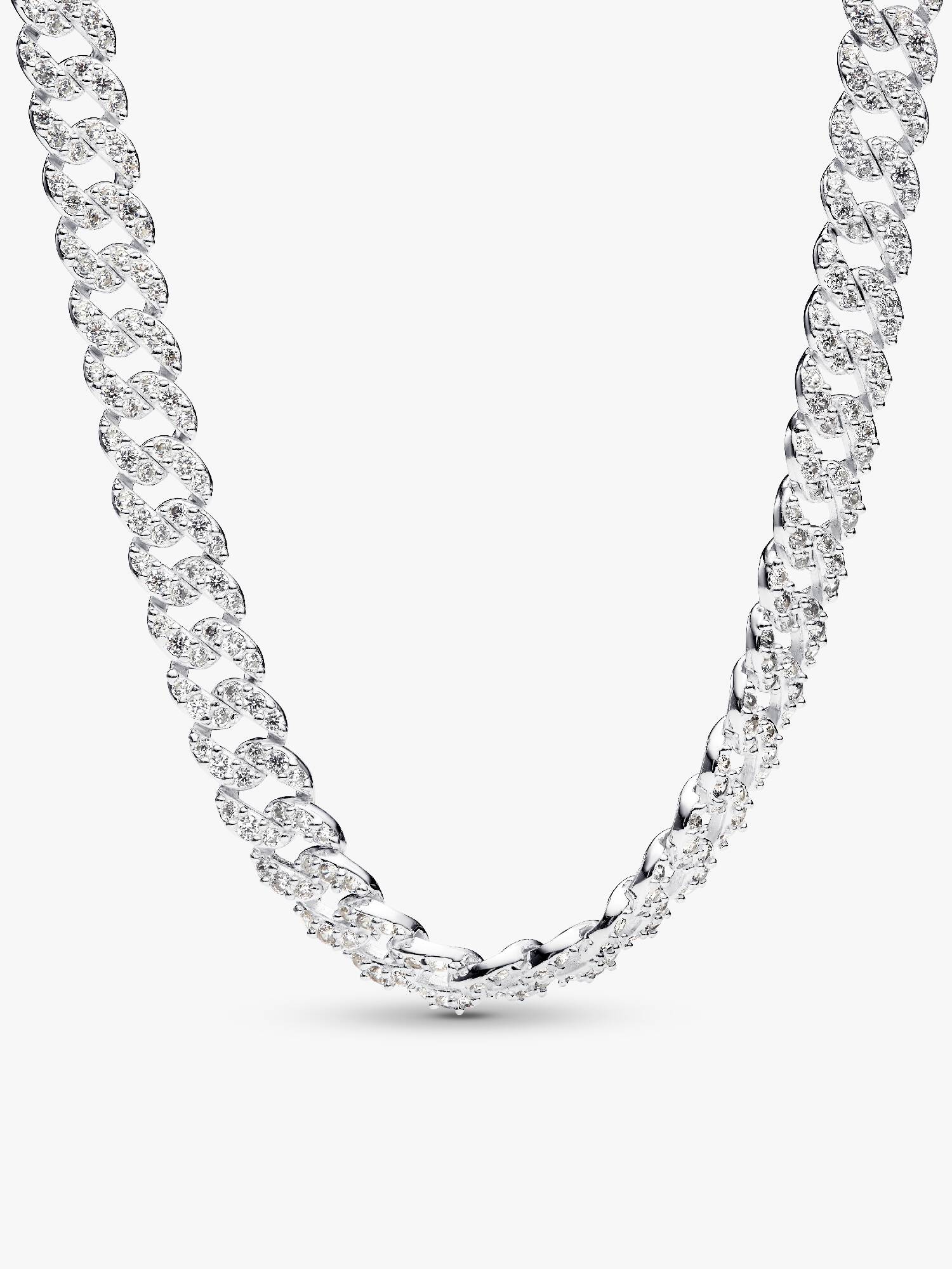 Collar de Cadena Cubana de Pavé