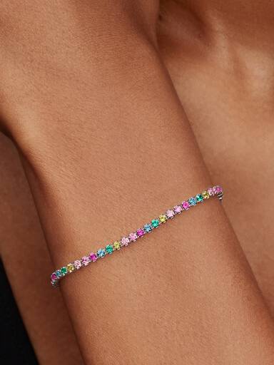 Pulsera de Tenis Arcoíris