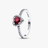 Anillo Corazón Rosa Fucsia Elevado Anillo Corazón Rosa Fucsia Elevado