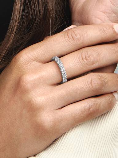 Anillo Eternity Fila Brillante