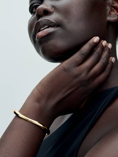 Pulsera Rígida Abierta Forma Orgánica