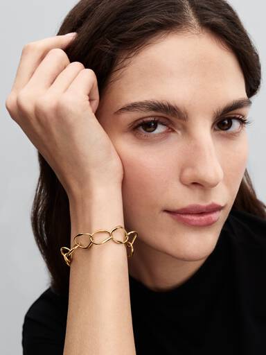 Pulsera de Eslabones Forma Orgánica