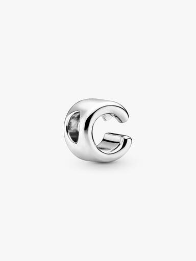 Charm en plata de ley Letra C