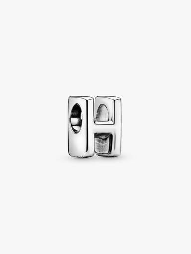 Charm en plata de ley Letra H